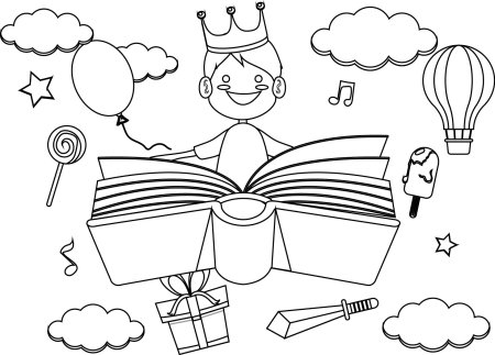 Детская мечта раскраска