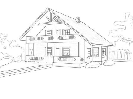 Дом рисунок