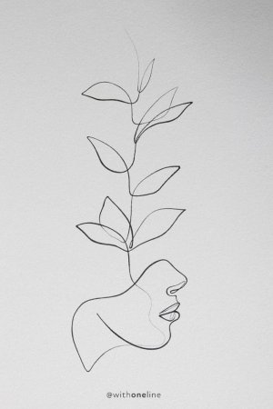 Растения одной линией