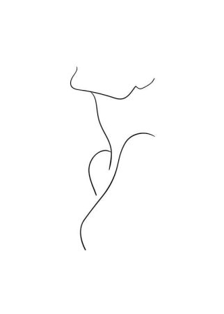 Силуэт линиями