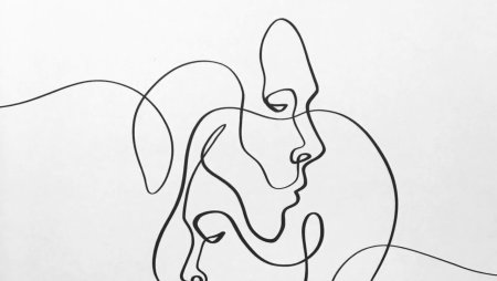 Рисунок непрерывной линией