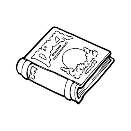 Раскраска книги из Гарри Поттера