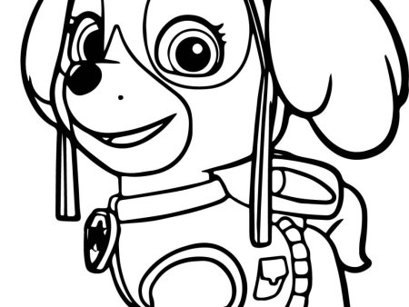 Разукрашки Скай Щенячий патруль