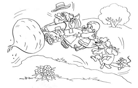 Раскраска Наф Наф три поросенка