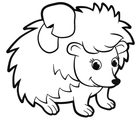 Раскраска Ёжик