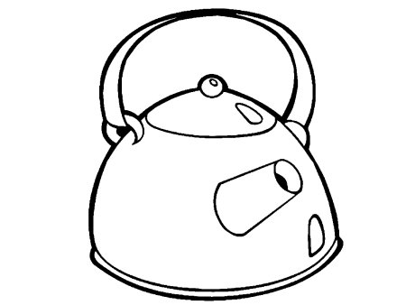 Посуда. Раскраска