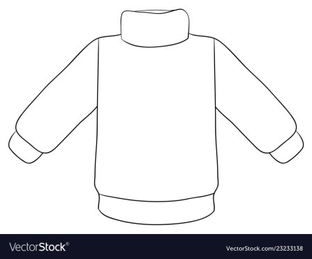 Трафарет свитера для рисования