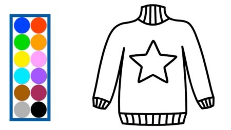 Кофта трафарет для детей