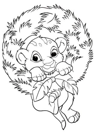 Рисунок Королев Лев и Симба