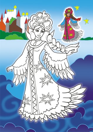 Разукрашки Царевна лебедь
