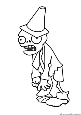 Раскраска зомби