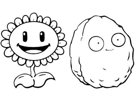 Раскраски растения против зомби босс