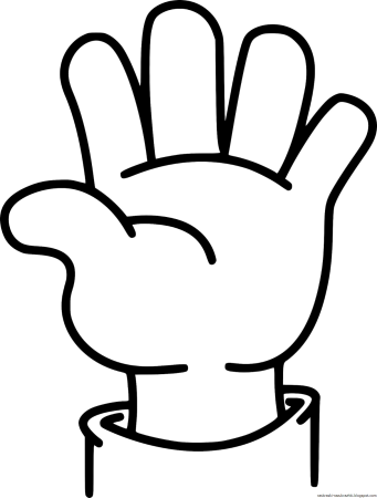 Ладошки раскраска для детей