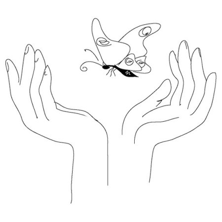 Ладошки для раскрашивания