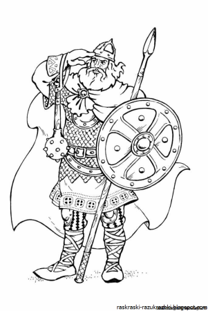 Раскраски древние воины