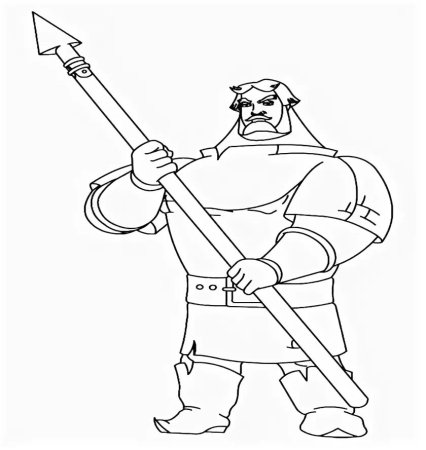 Раскраска "Илья Муромец"