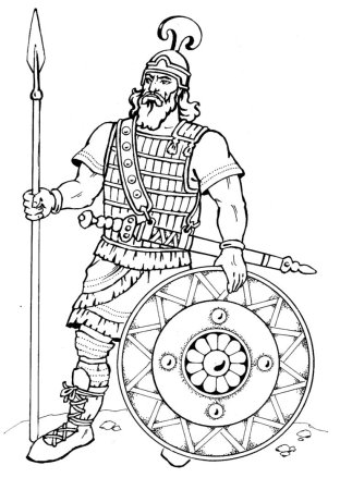 Богатыри. Раскраска