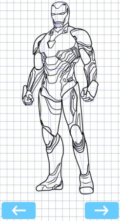 Раскраска Марвел Железный человек