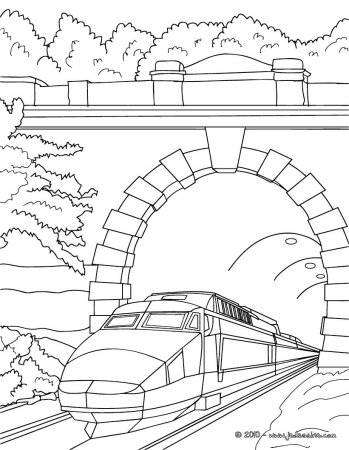 Раскраска поезд