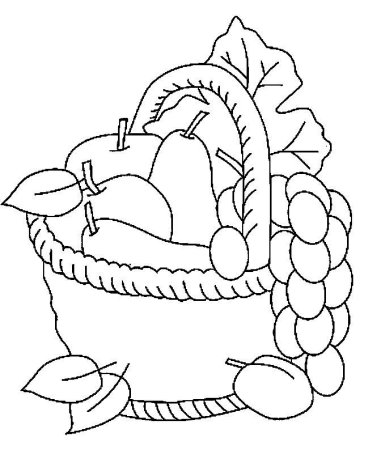 Осенийнатюрморт раскраска