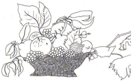 Раскраска. Овощи.