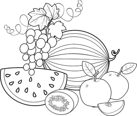 Осенний букет раскраска