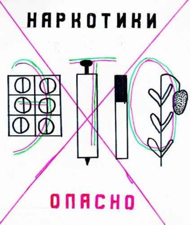 Раскраска нет наркотикам