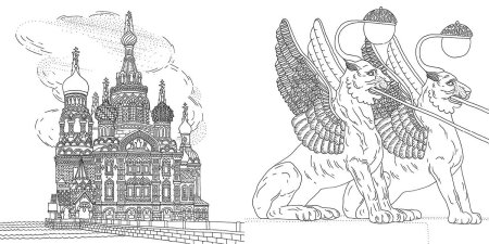 Исаакиевский собор раскраска
