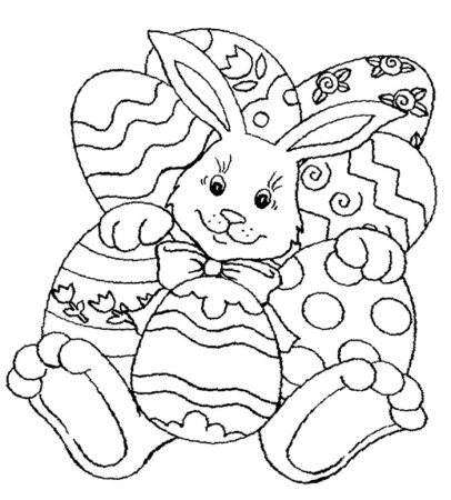 Новогодний зайчик раскраска для детей