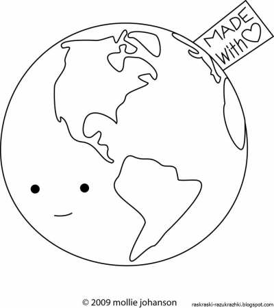 Планета земля раскраска для детей