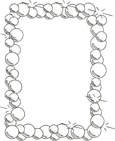 Рамка для текста детская черно-белая