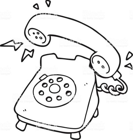 Раскраска тeлeфон