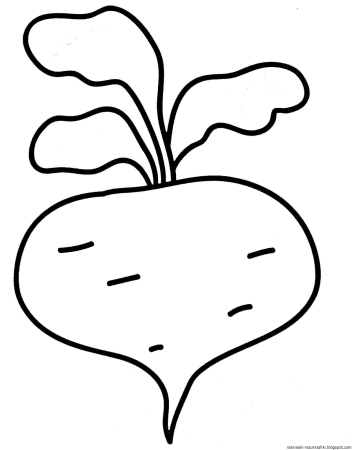 Редька раскраска для детей