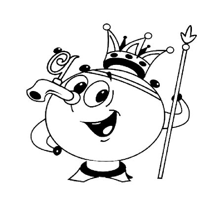 Самовар раскраска для детей