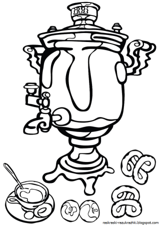 Самовар силуэт