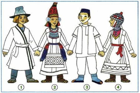 Национальный костюм марийцев детский