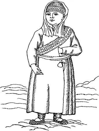 Чуваши национальный костюм раскраска