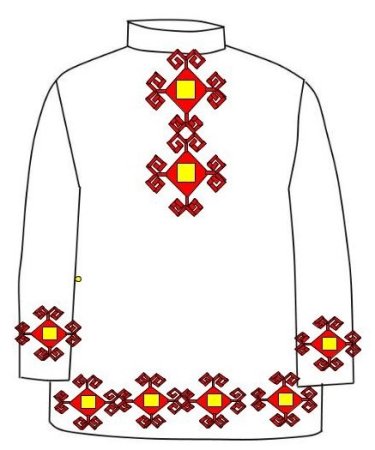 Чувашские узоры на платьях