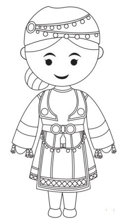 Платье рисунок