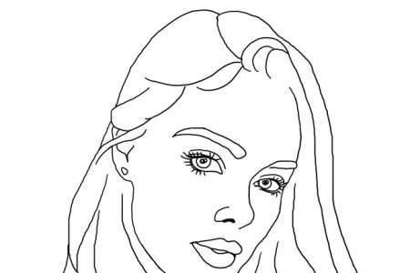 Лицо человека раскраска