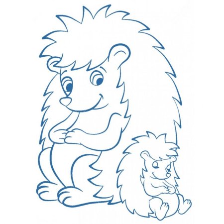 Ёжик раскраска для детей