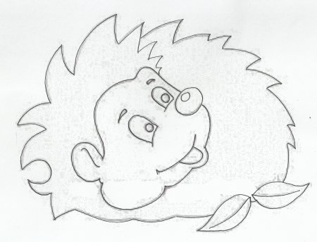 Нарисовать ежика