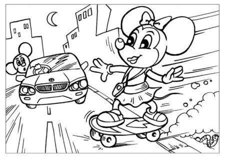 Раскраска дорожное движение