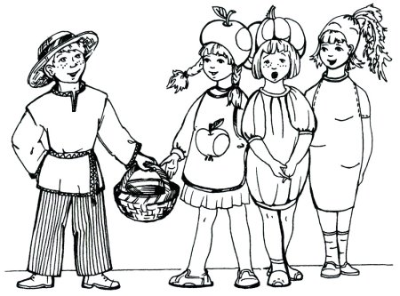 Раскраска на тему осенняя ярмарка