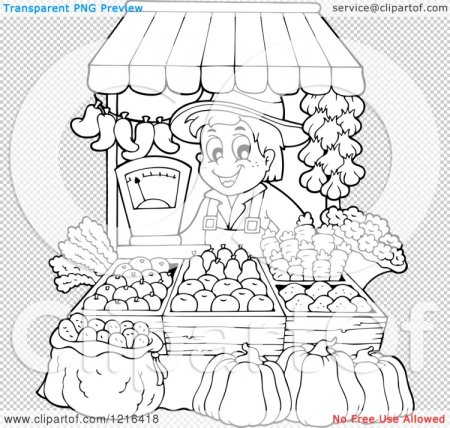 Осенняя ярмарка раскраска