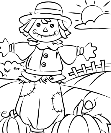 Осенняя раскраска