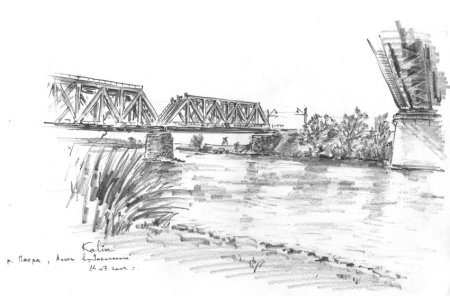 Река Волга рисунок