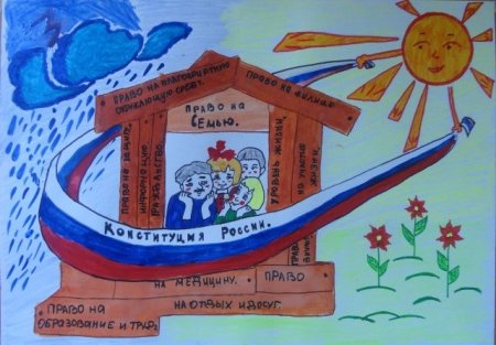 Рисунок на тему день Конституции