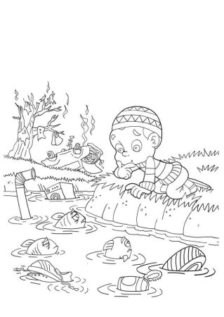 Экология раскраска