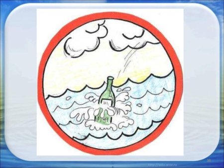 Экологический знак берегите воду